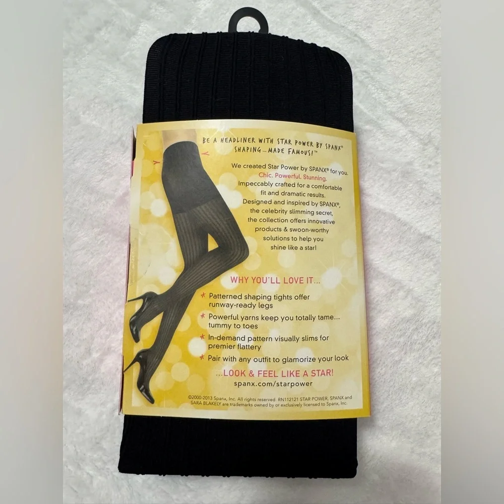 Lot of 3 Assets by Spanx Black Shaping Tights Size 5/E